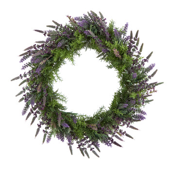 24 Lavender Artificial Wreath - SKU #W1139