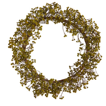 20 Autumn Gypsophila Artificial Wreath - SKU #W1145