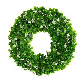 13 Jasmine Artificial Wreath - SKU #W1154