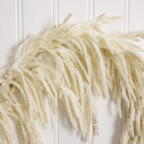 5-ft Artificial Real Touch White Norfolk Island Pine Garland with Natural Look - SKU #W1404 - 3