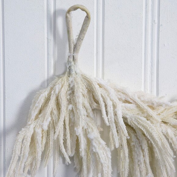 5-ft Artificial Real Touch White Norfolk Island Pine Garland with Natural Look - SKU #W1404 - 4